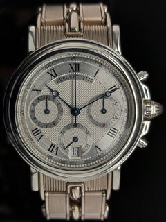 Breguet Platinum Marine Chronograph 3460PT/12/996, White Gold Strap