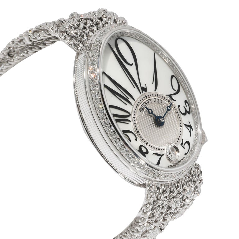 Breguet Queen of Naples 8918BB/58/J31 Women's Watch in 18kt White In Excellent Condition In New York, NY