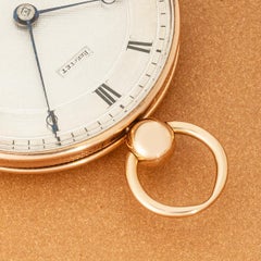 Breguet Rare Rose Gold Keywind Cylinder Date Pocket Watch C1830