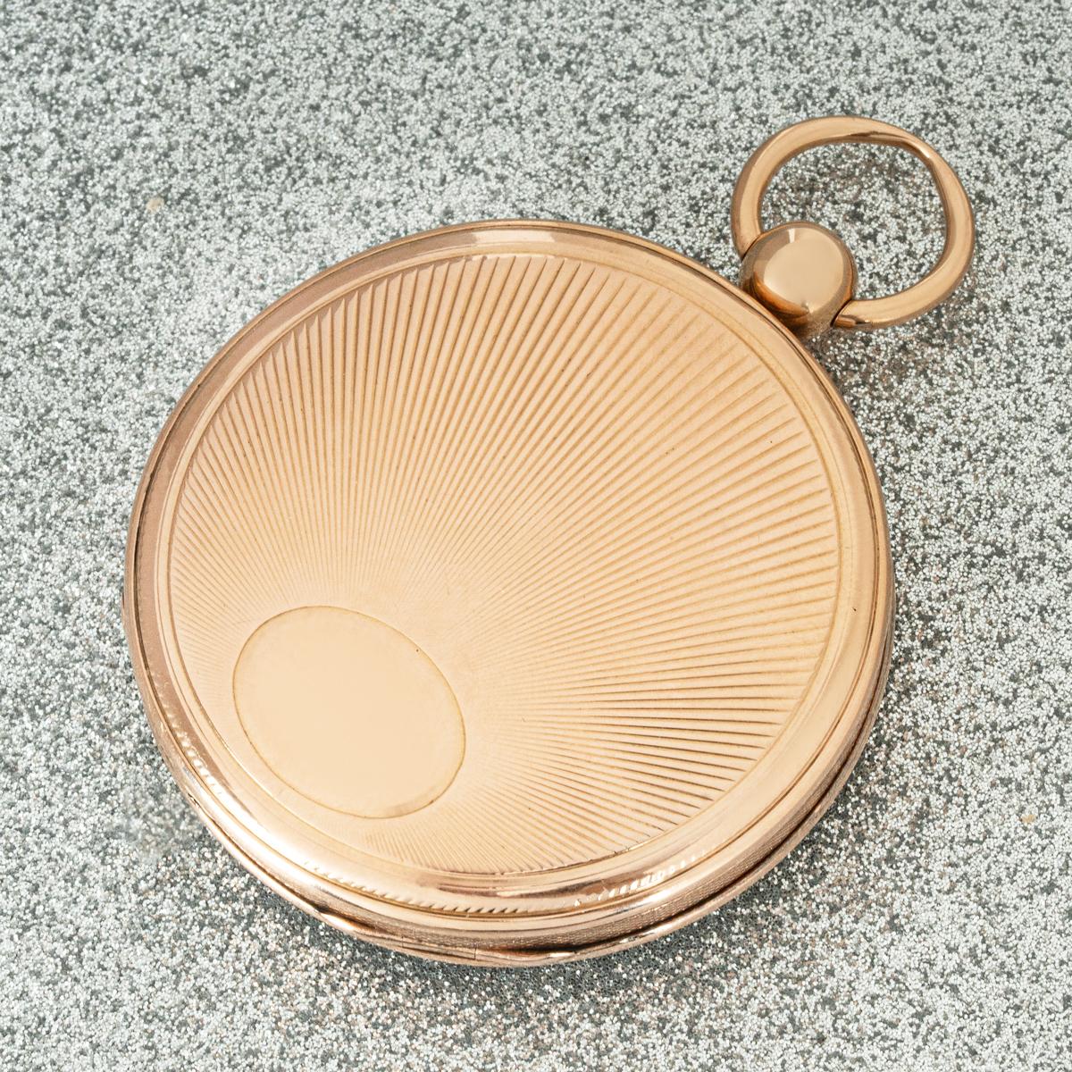Breguet Rare Rose Gold Keywind Cylinder Date Pocket Watch C1830 3