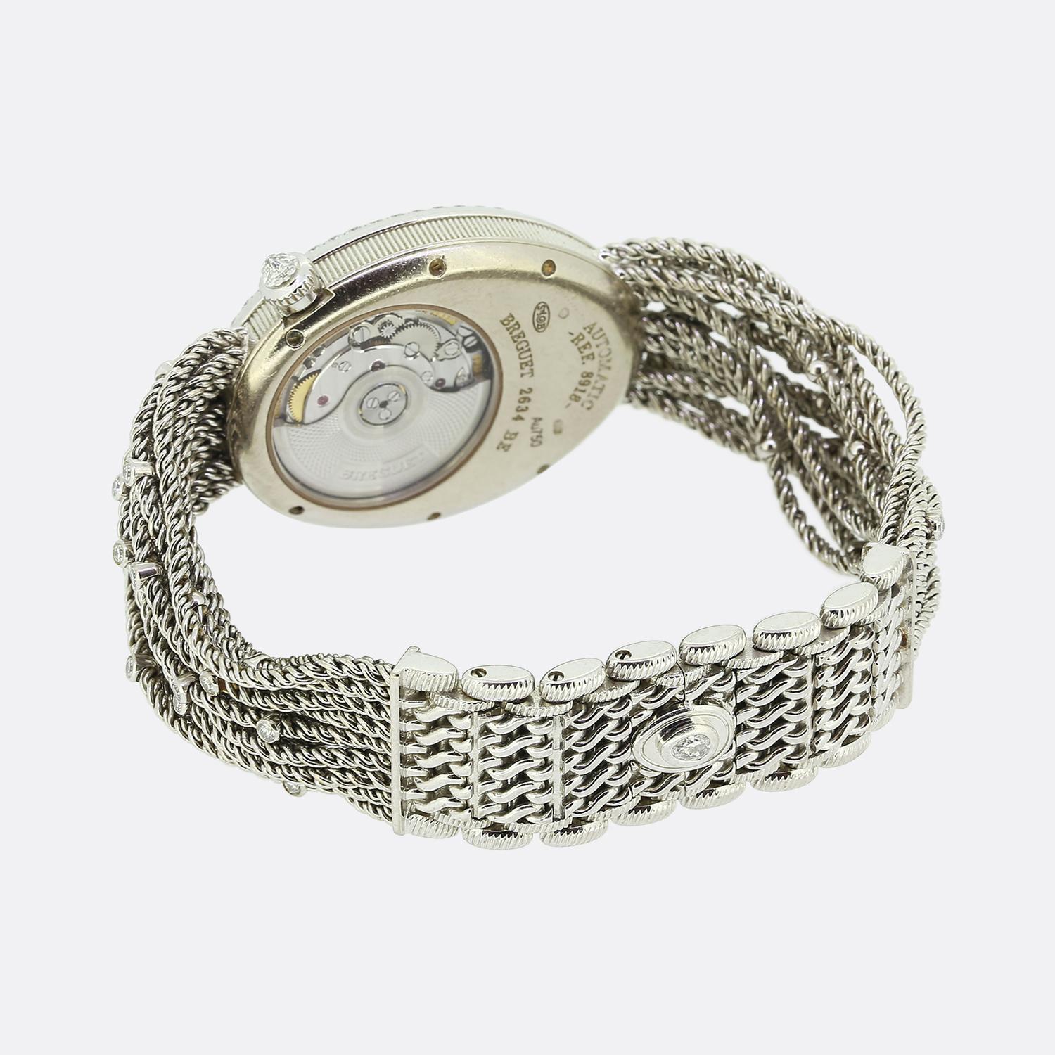 Women's or Men's Breguet Reine de Naples Automatic Ladies Diamond Wristwatch Ref. 8918