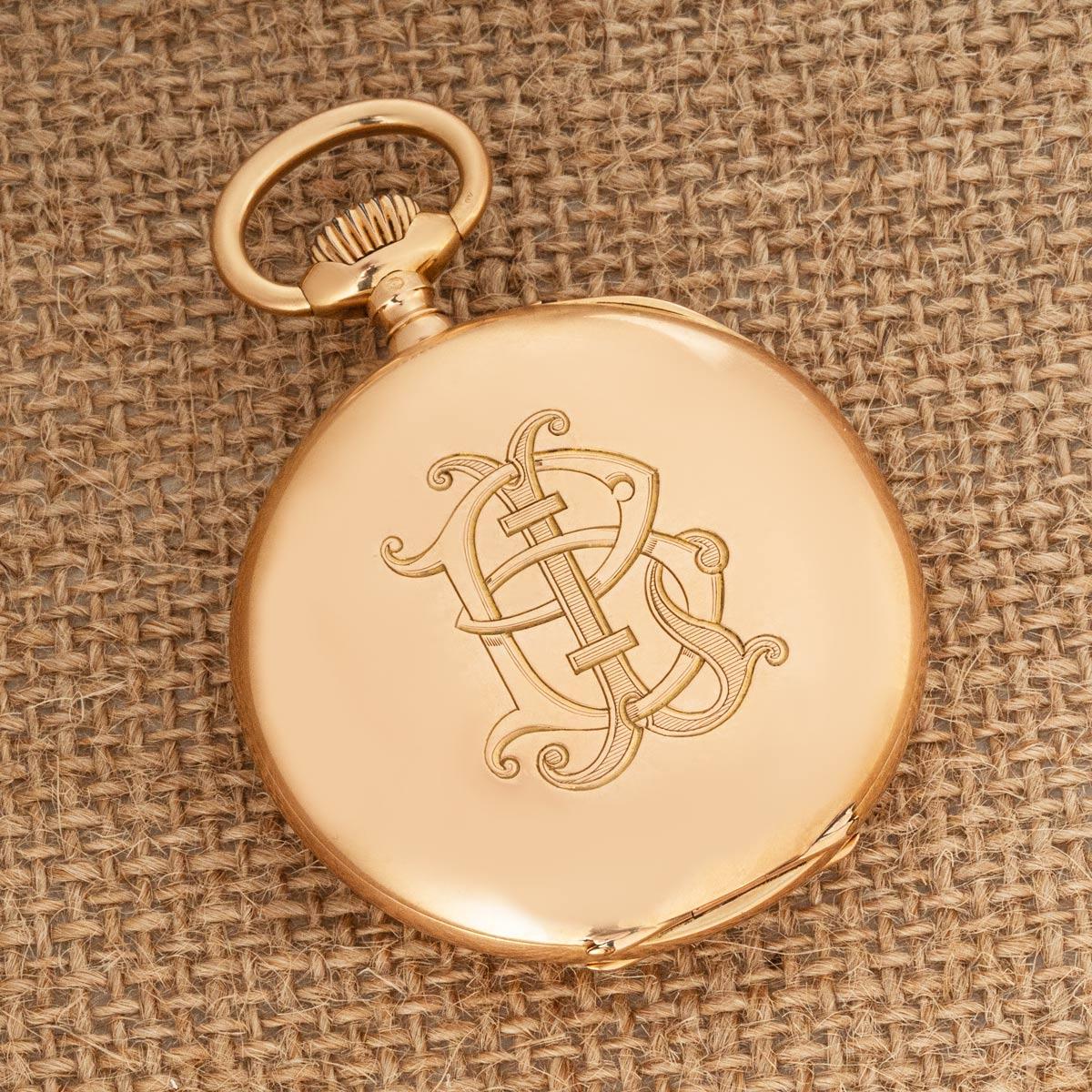 Orologio da tasca a leva senza chiave Breguet in oro rosa C1899 3
