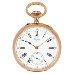 Orologio da tasca a leva senza chiave Breguet in oro rosa C1899