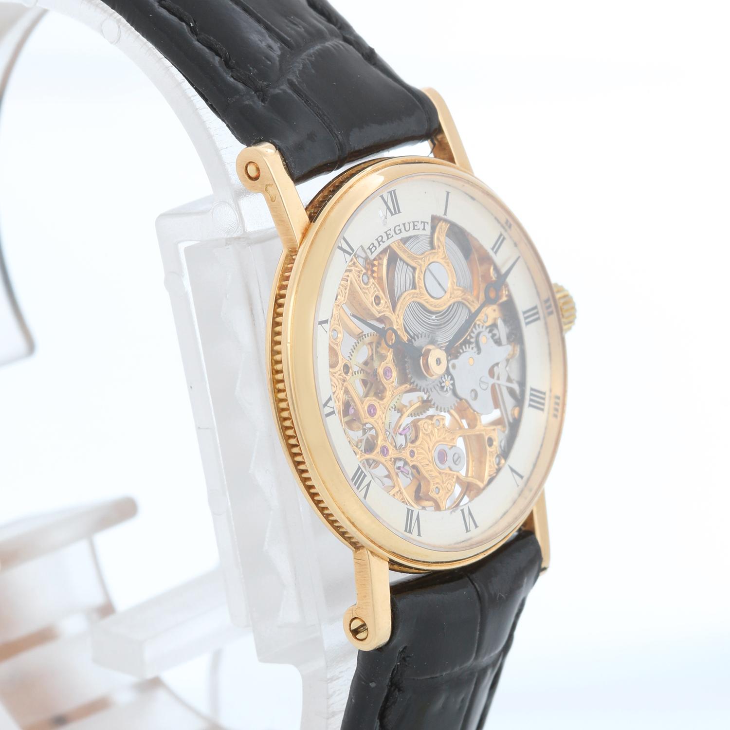 Breguet Skeleton 18k Gelbgold Damenuhr 3