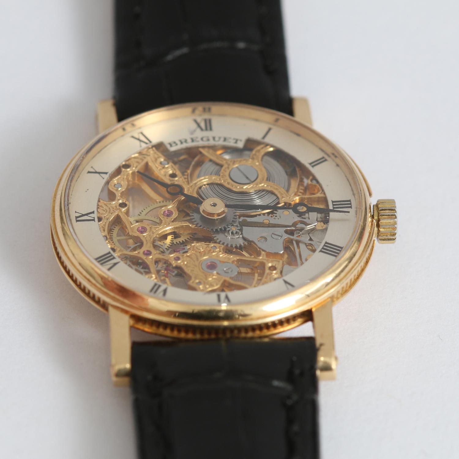 Breguet Skeleton 18k Gelbgold Damenuhr 4