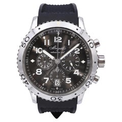 Breguet Stainless Steel Flyback Type XXI Chronograph Mens Watch Ref. 3810