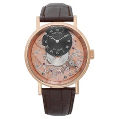 Breguet Tradition 18K Gold Skeleton Dial Manual Wind Mens Watch 7057BR/R9/9W6