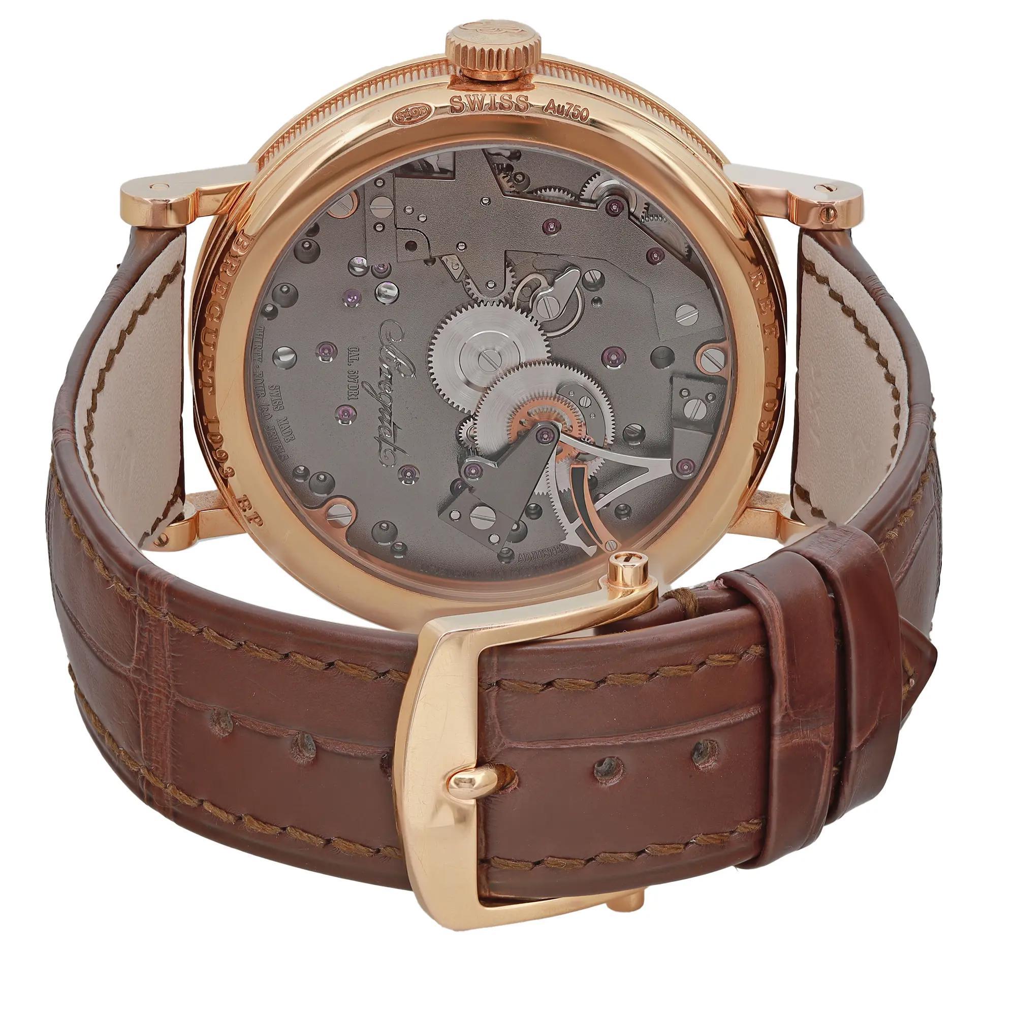 Breguet Tradition 18K Rose Gold Skeleton Dial Manual Wind Watch 7057BR/G9/9W6 For Sale 1