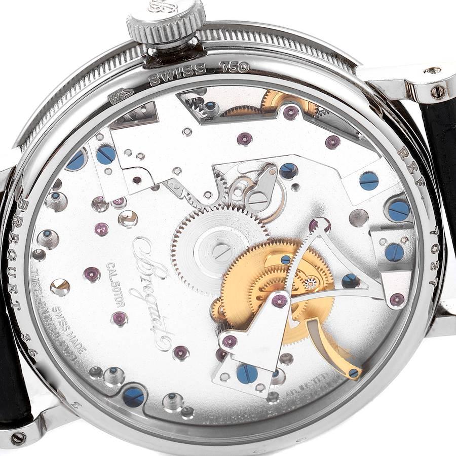 Breguet Tradition Skeleton Dial White Gold Manual Wind Mens Watch 7027bb In Excellent Condition In Atlanta, GA