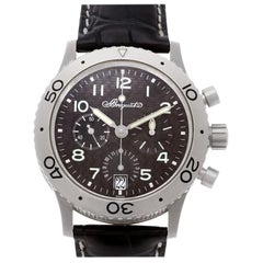 Breguet Transatlantique 3820TI Titanium Black Dial Automatic Watch