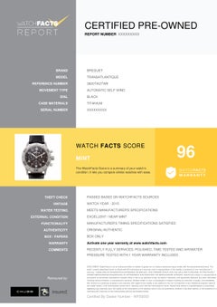Breguet Transatlantique 3820TIK2TW9, Black Dial, Certified