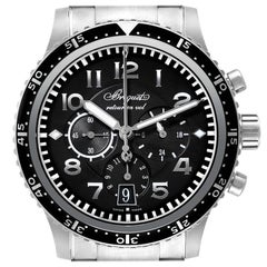 Breguet Transatlantique Type XXI Flyback Titanium Watch 3810 Box Papers