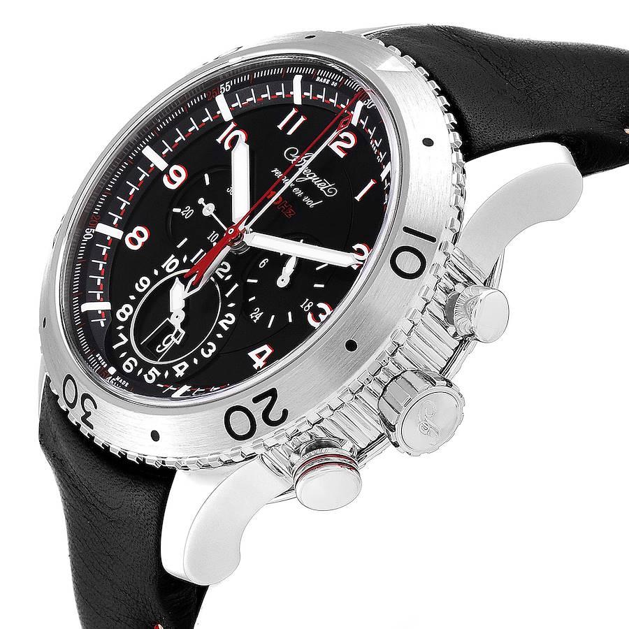 Breguet Transatlantique Type XXII Flyback Steel Men's Watch 3880ST For Sale 2