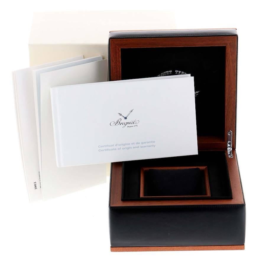 Breguet Type XX Aeronavale Steel Black Dial Mens Watch 3803ST Box Papers For Sale 2
