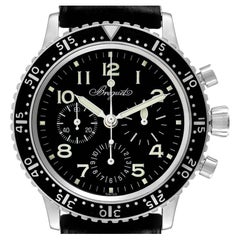 Breguet Type XX Aeronavale Steel Black Dial Mens Watch 3803ST Box Papers
