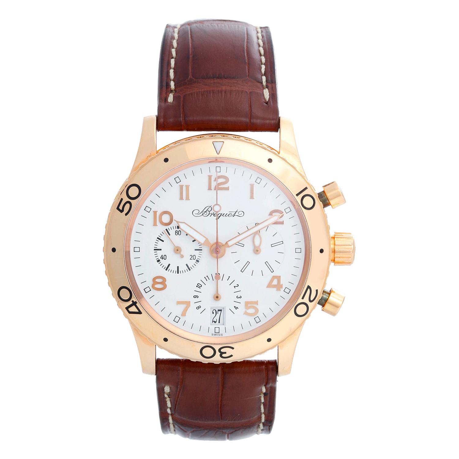 Breguet Type XX Transatlantique Chronograph Men's Rose Gold Watch Ref. 3820