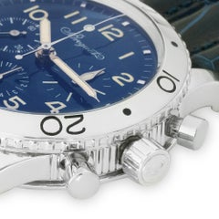 Breguet Type XX Transatlantique Flyback Platinum Blue Dial 3820