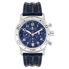 Breguet Type XX Transatlantique Flyback Platinum Blue Dial 3820