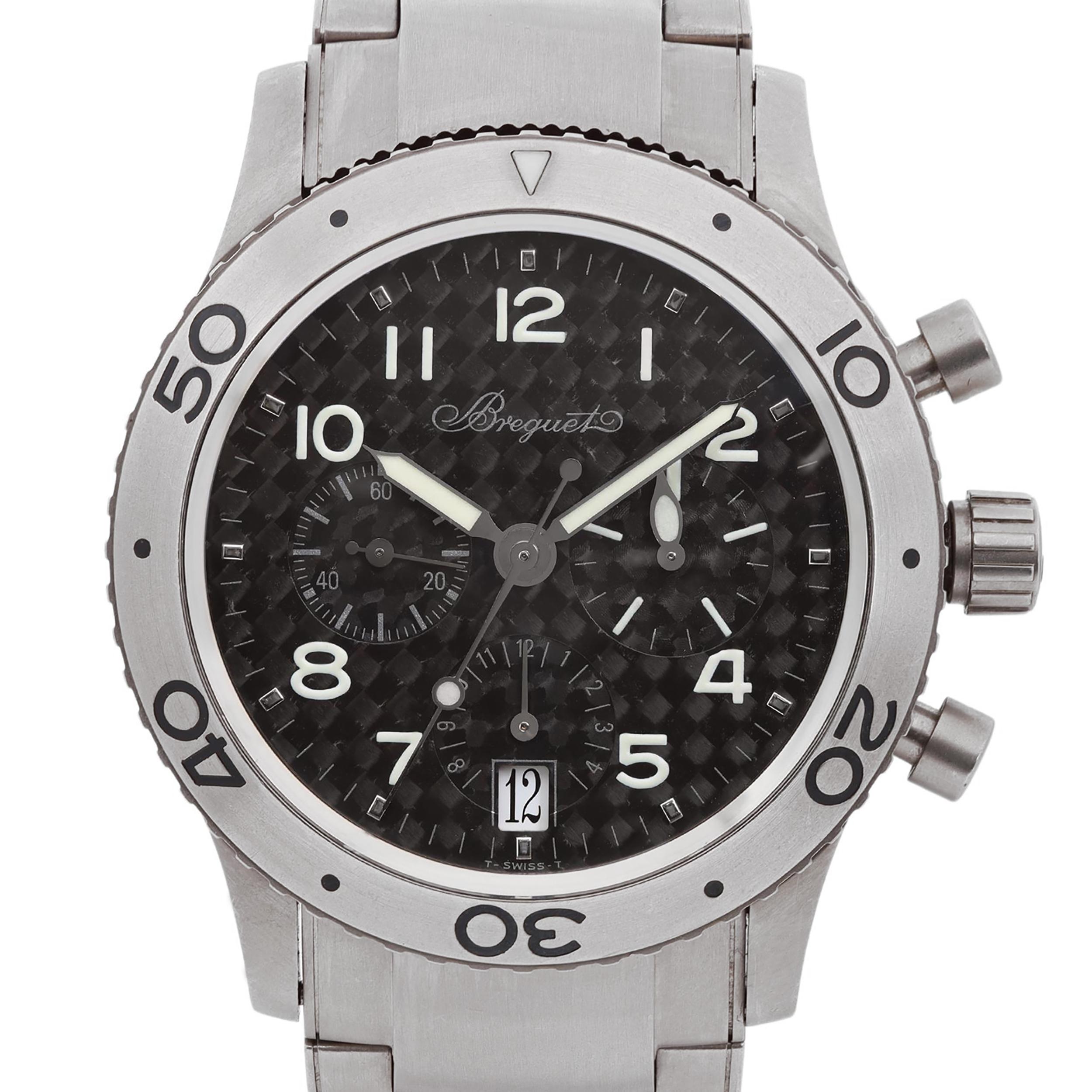 Great pre-owned condition, recently serviced. No original box and papers are included. Comes with a gift box and the seller's warranty card. 

 Brand: Breguet  Type: Wristwatch  Department: Men  Model Number:  3820TI/K2/TW9  Country/Region of