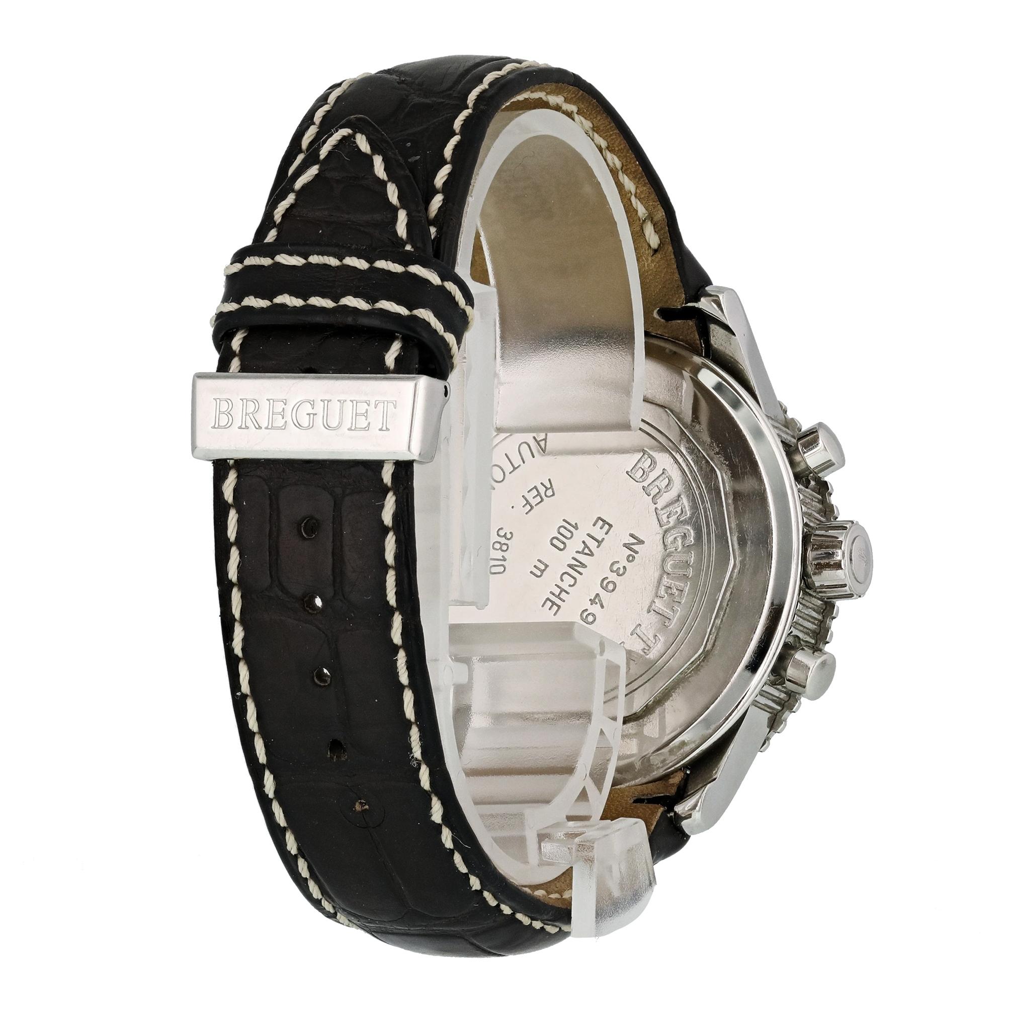 Men's Breguet Type XXI Transatlantique XXI 3810ST/92/9ZU Chronograph Men’s Watch Box For Sale