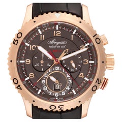 Breguet Type XXII Flyback Montre homme or rose à cadran Brown 3880BR Box Papers