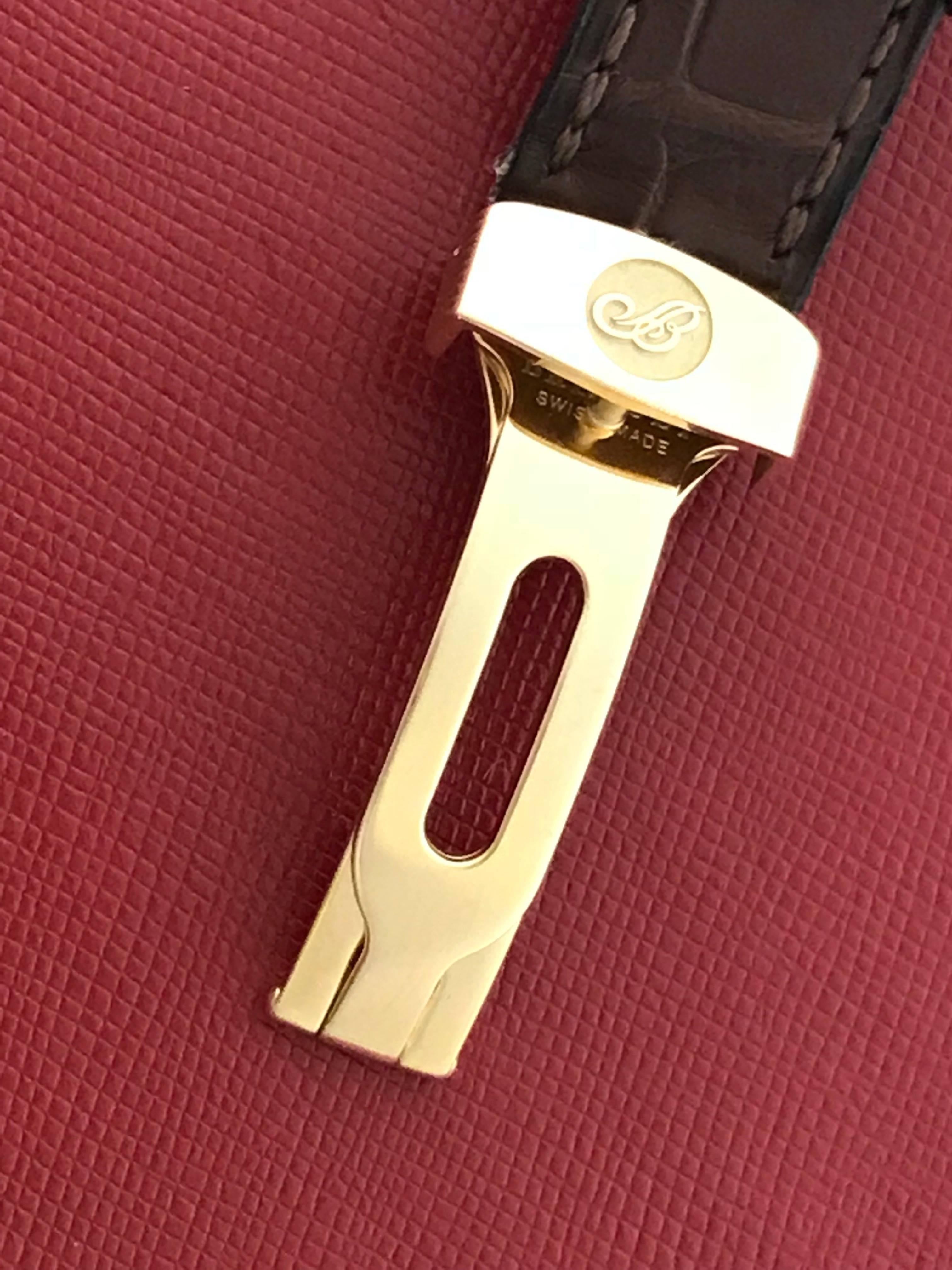 Breguet Yellow Gold Classique GMT Alarm Power Reserve Automatic Wristwatch For Sale 2