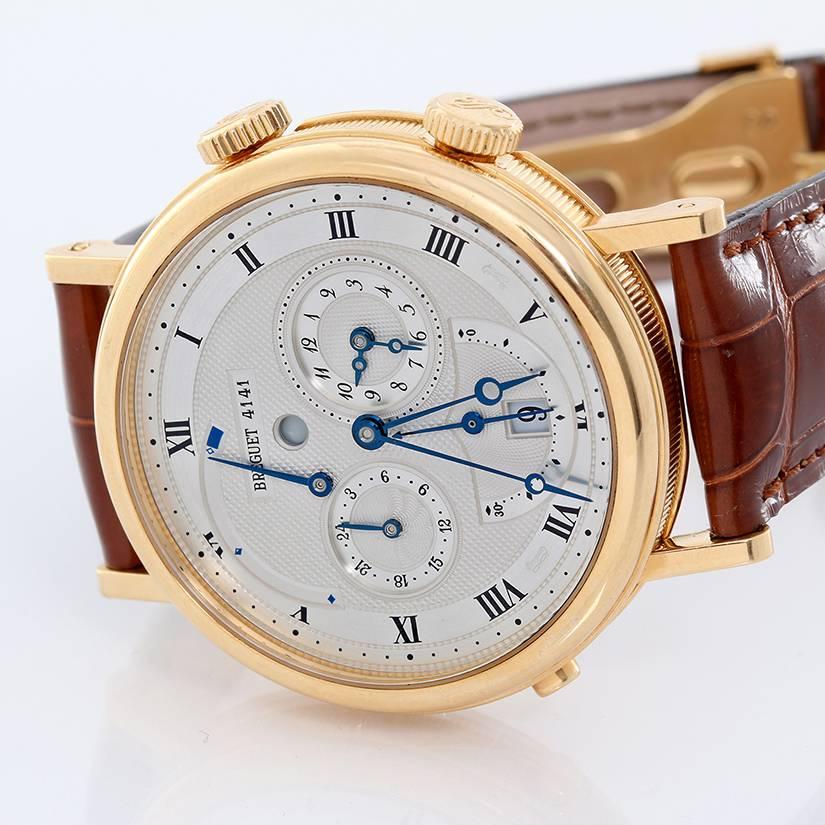 Breguet Yellow Gold Le Reveil du Tsar Alarm Automatic Wristwatch Ref 5707BA/12 In Excellent Condition In Dallas, TX