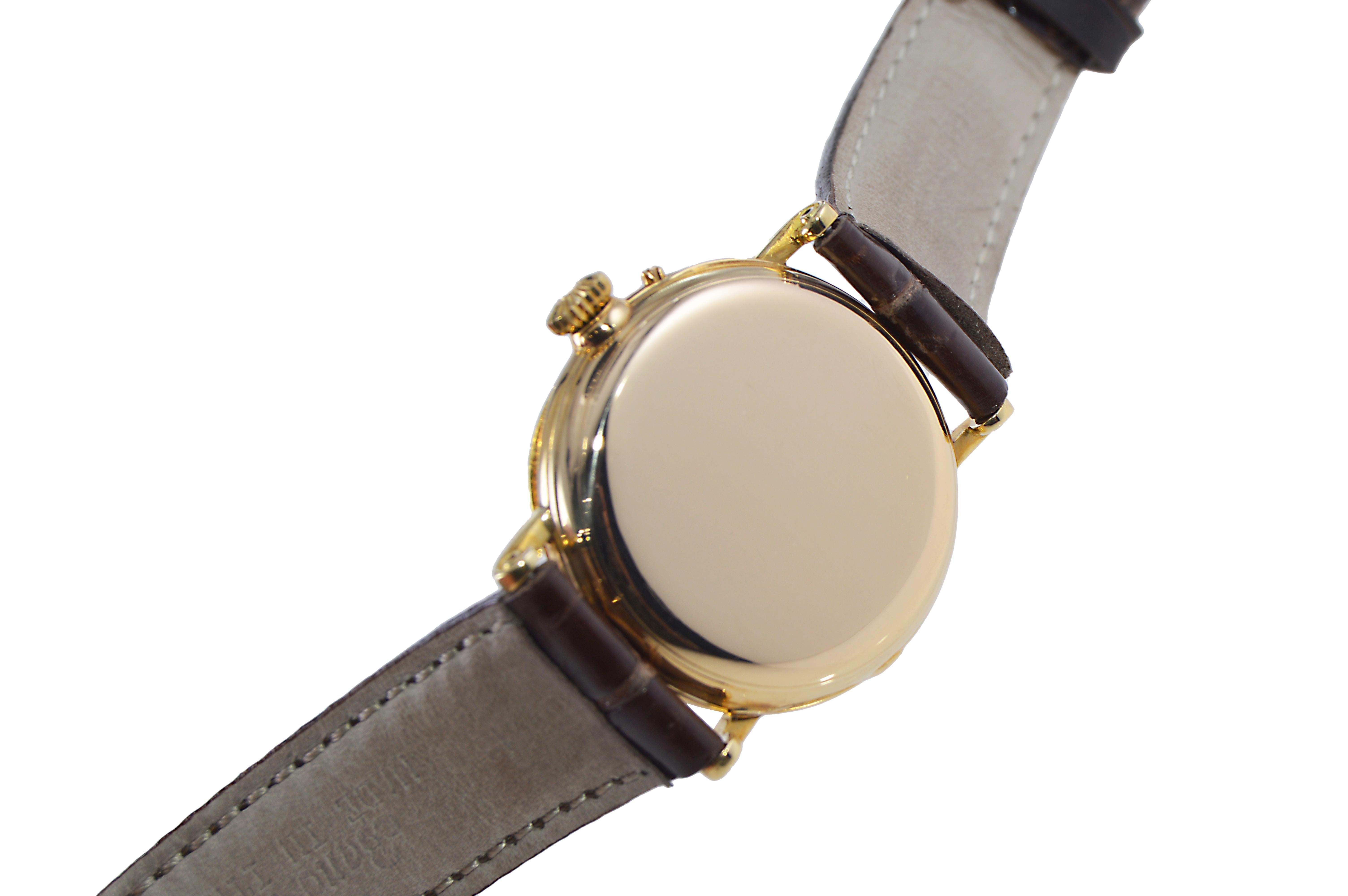 Breguet Gelbgold Pin Set Uhr mit Handaufzug, um 1900 im Angebot 5
