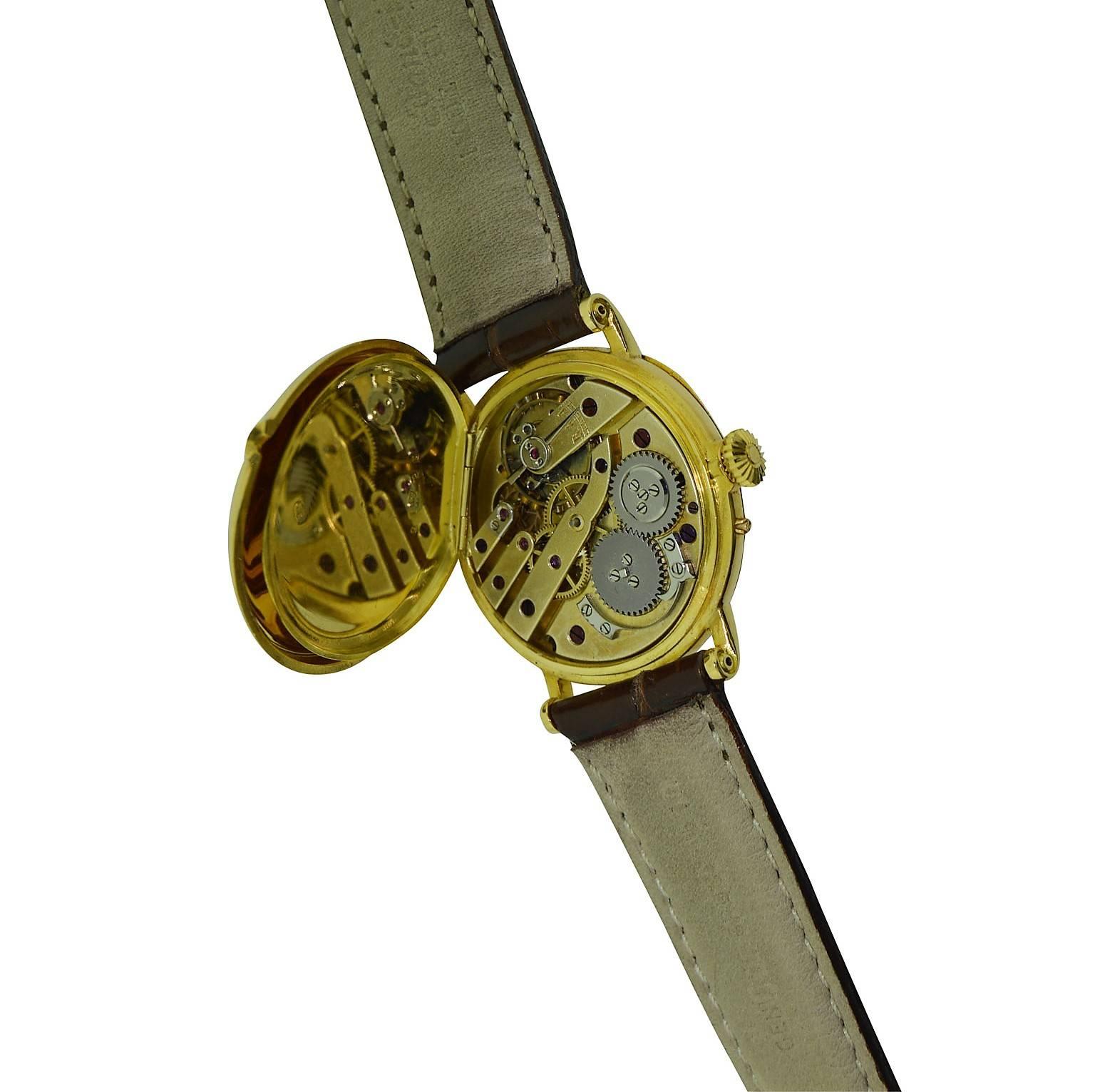 Breguet Yellow Gold Pin Set Manual Wind Watch, circa 1900's 3
