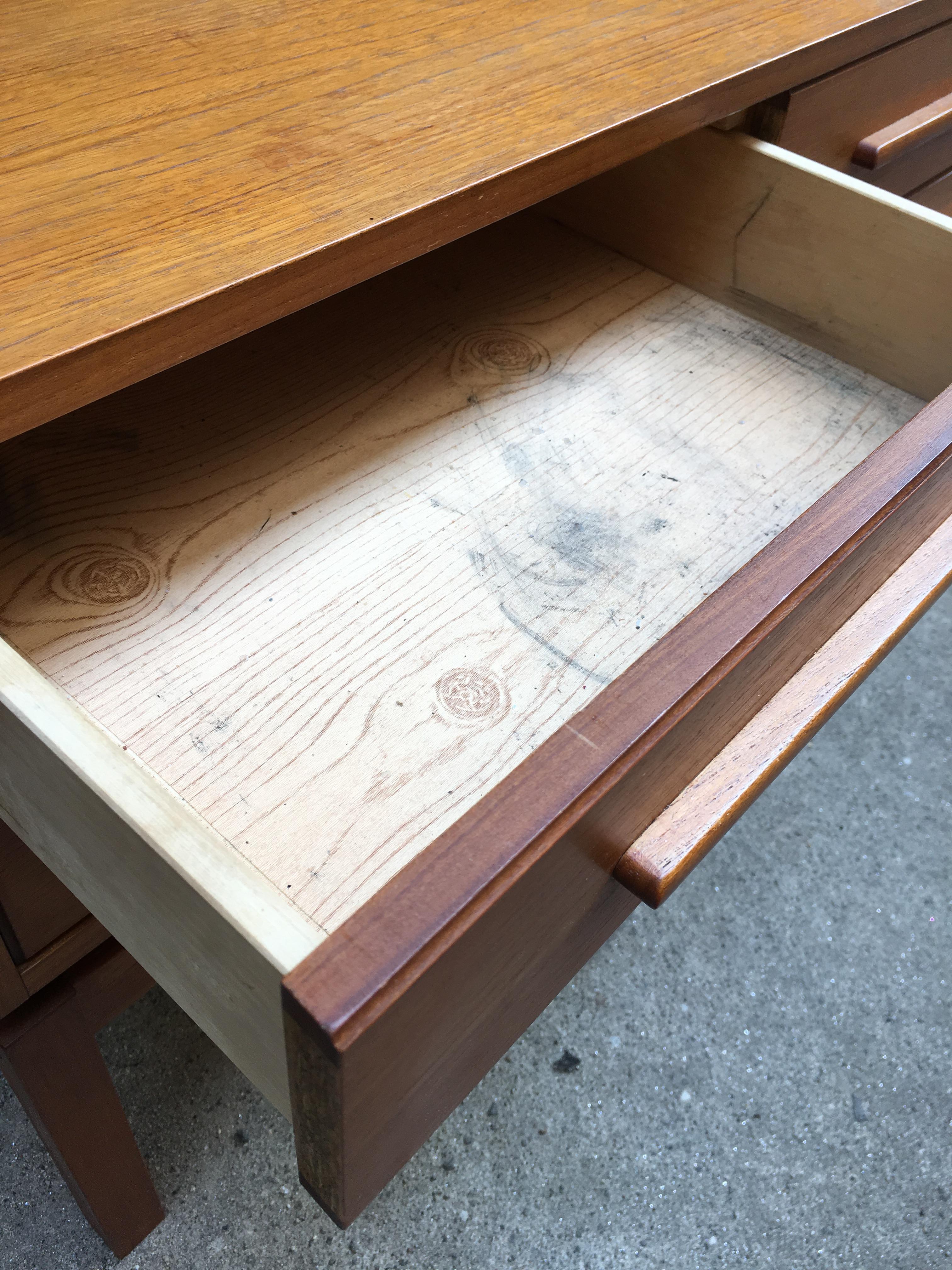 Mid-20th Century Breistein Möbelfabrik Teak Low Console