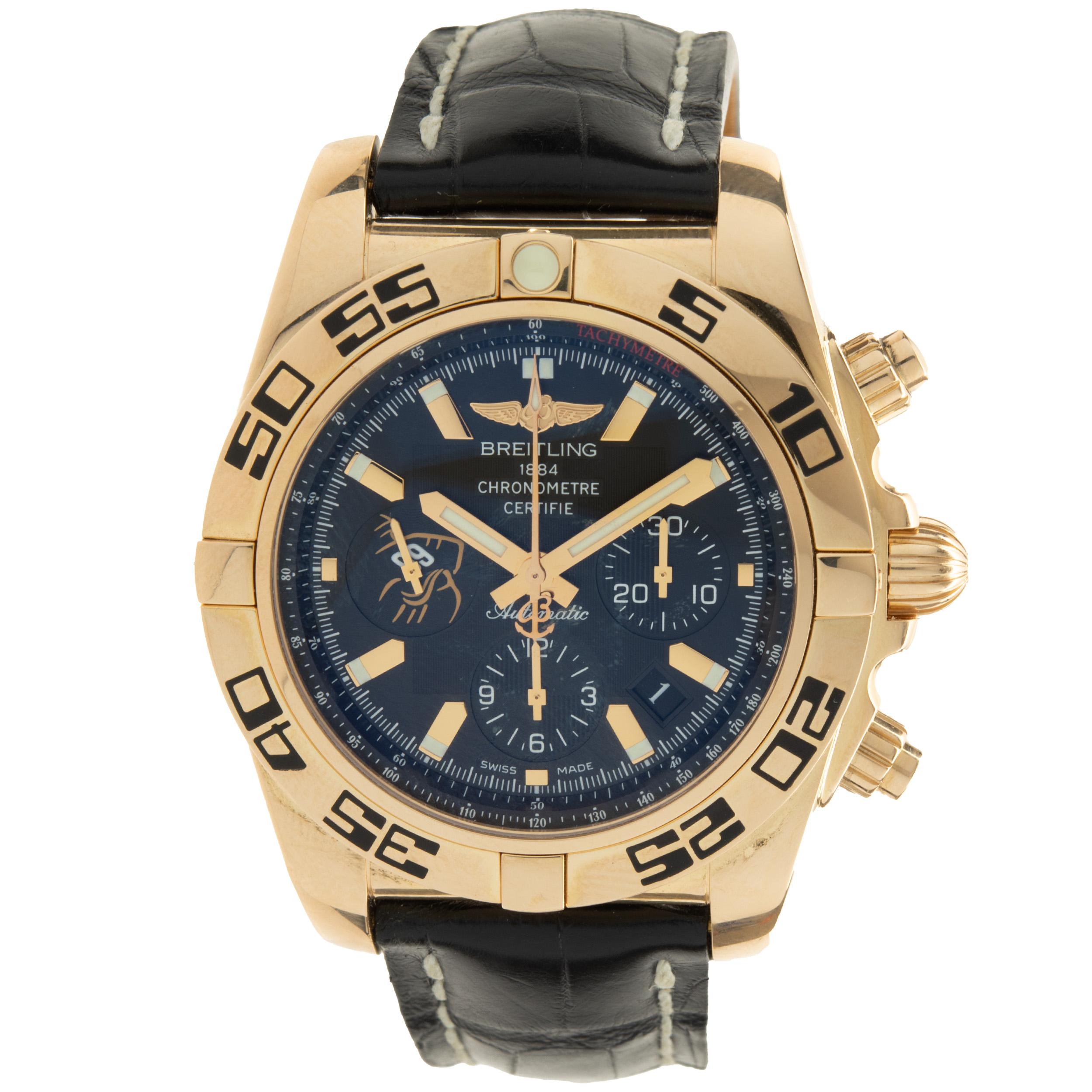 Breitling 18 Karat Rose Gold Chronomat 01 “Wayne Gretzky”