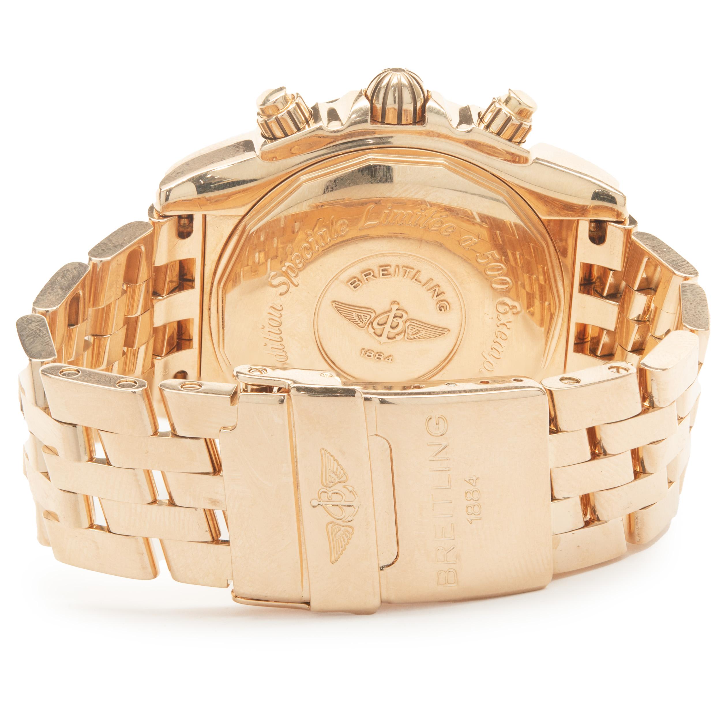 breitling chronomat rose gold