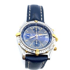 Breitling 1884 Chronomat Watch 42mm, With Original Blue Leather Strap