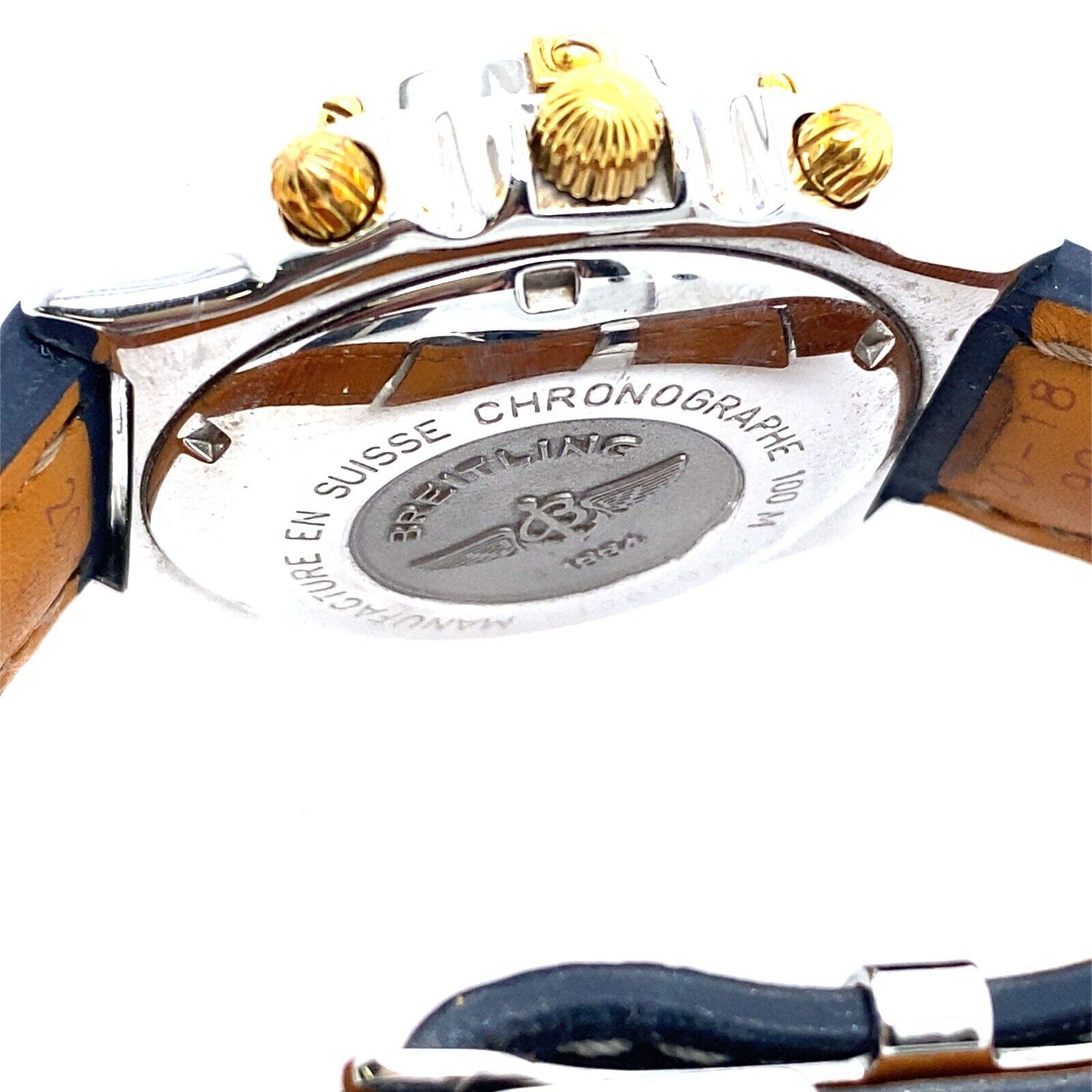 Men's Breitling 1884 Chronomat Watch 42mm, With Original Blue Leather Strap