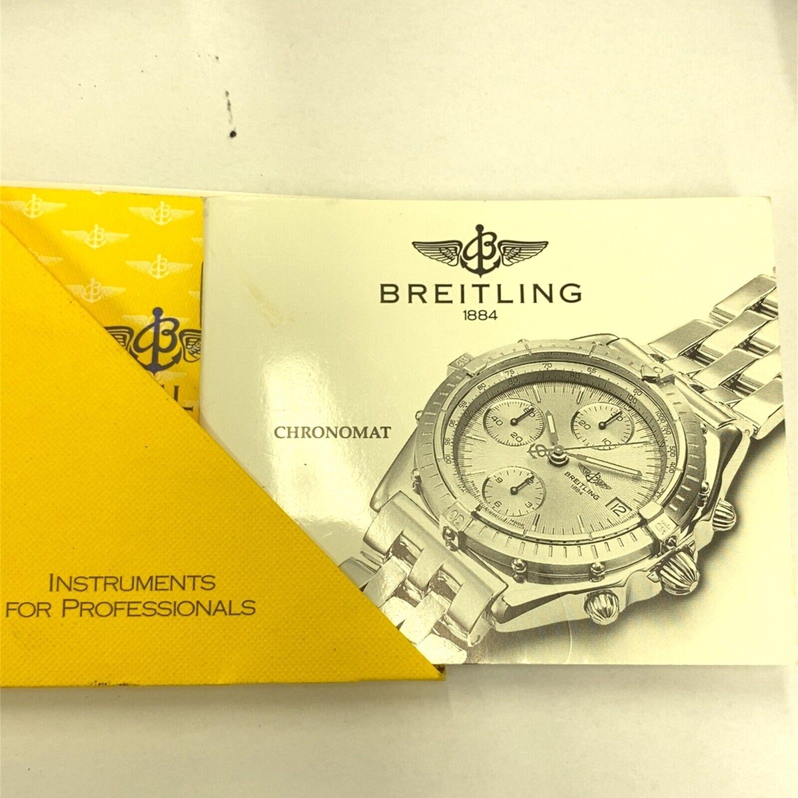 Breitling 1884 Chronomat Watch 42mm, With Original Blue Leather Strap 1