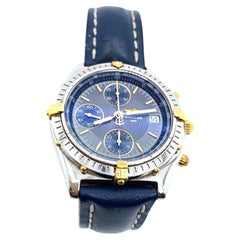 Breitling 1884 Chronomat Watch 42mm, With Original Blue Leather Strap