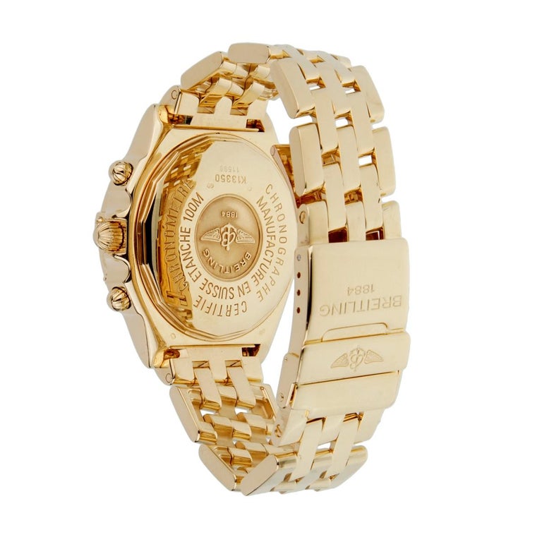 Breitling 18 Karat Gelbgold Chronomat Gold Uhr bei 1stDibs