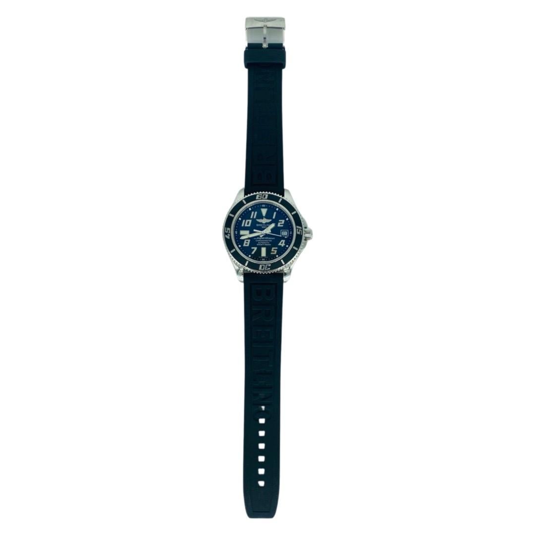 Breitling 42mm Super Ocean 1500M Automatikuhr
Brandneues Breitling-Originalarmband aus dem Breitling-Shop in Standardgröße.
Wird in einer Hülle von Breitling geliefert. Die Uhr befindet sich im Vorbesitz und ist in ausgezeichnetem Zustand. Bitte