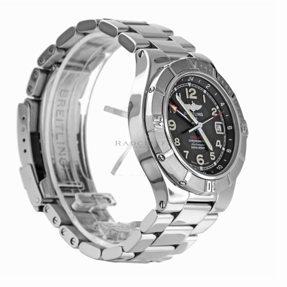 Breitling A32370 Colt GMT A3237011/B955 Edelstahl Schweizer Automatikuhr im Zustand „Hervorragend“ in Miami, FL
