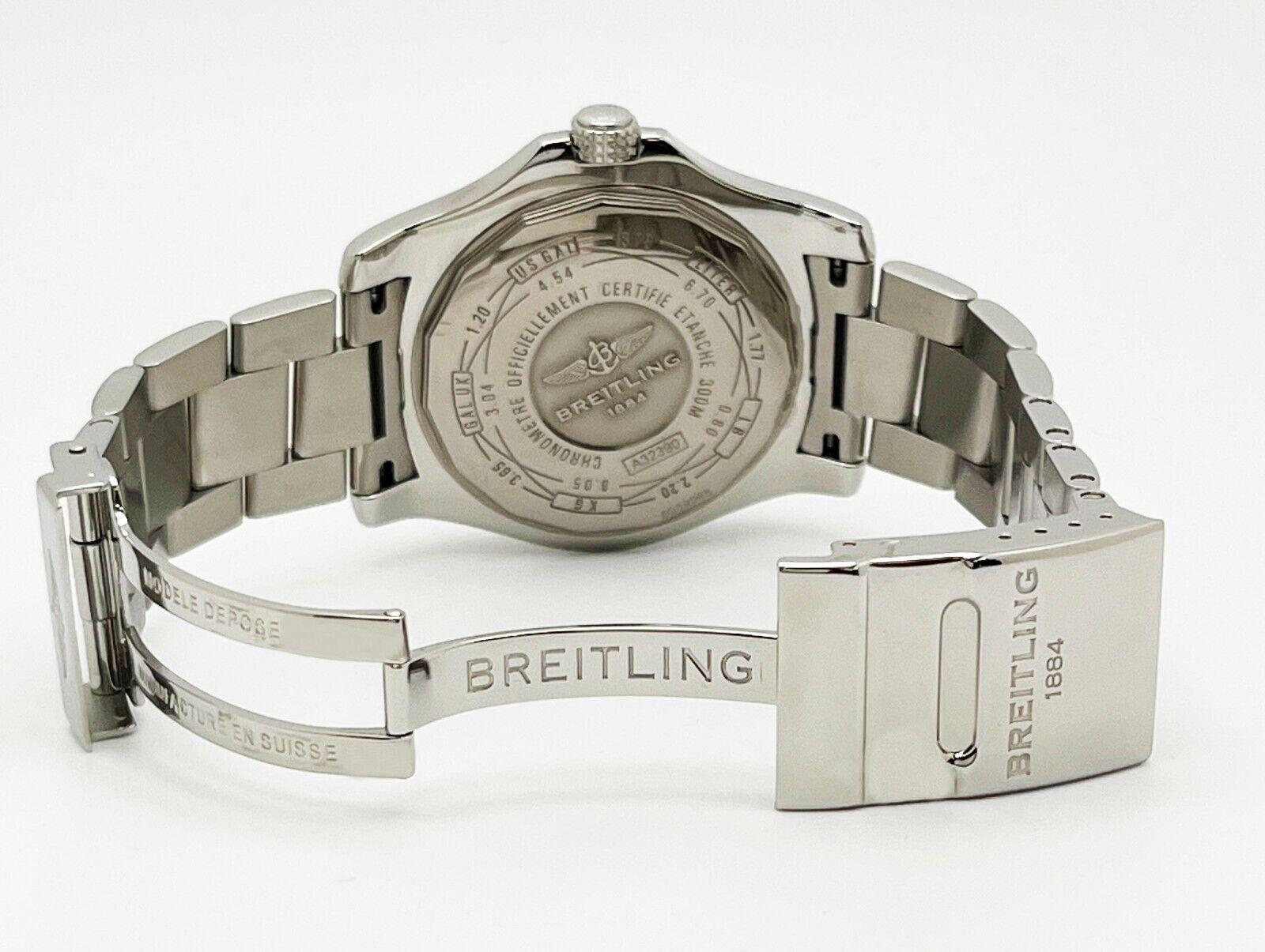 Breitling A32390 Avenger II GMT Blue Dial Stainless Steel Box Paper For Sale 1
