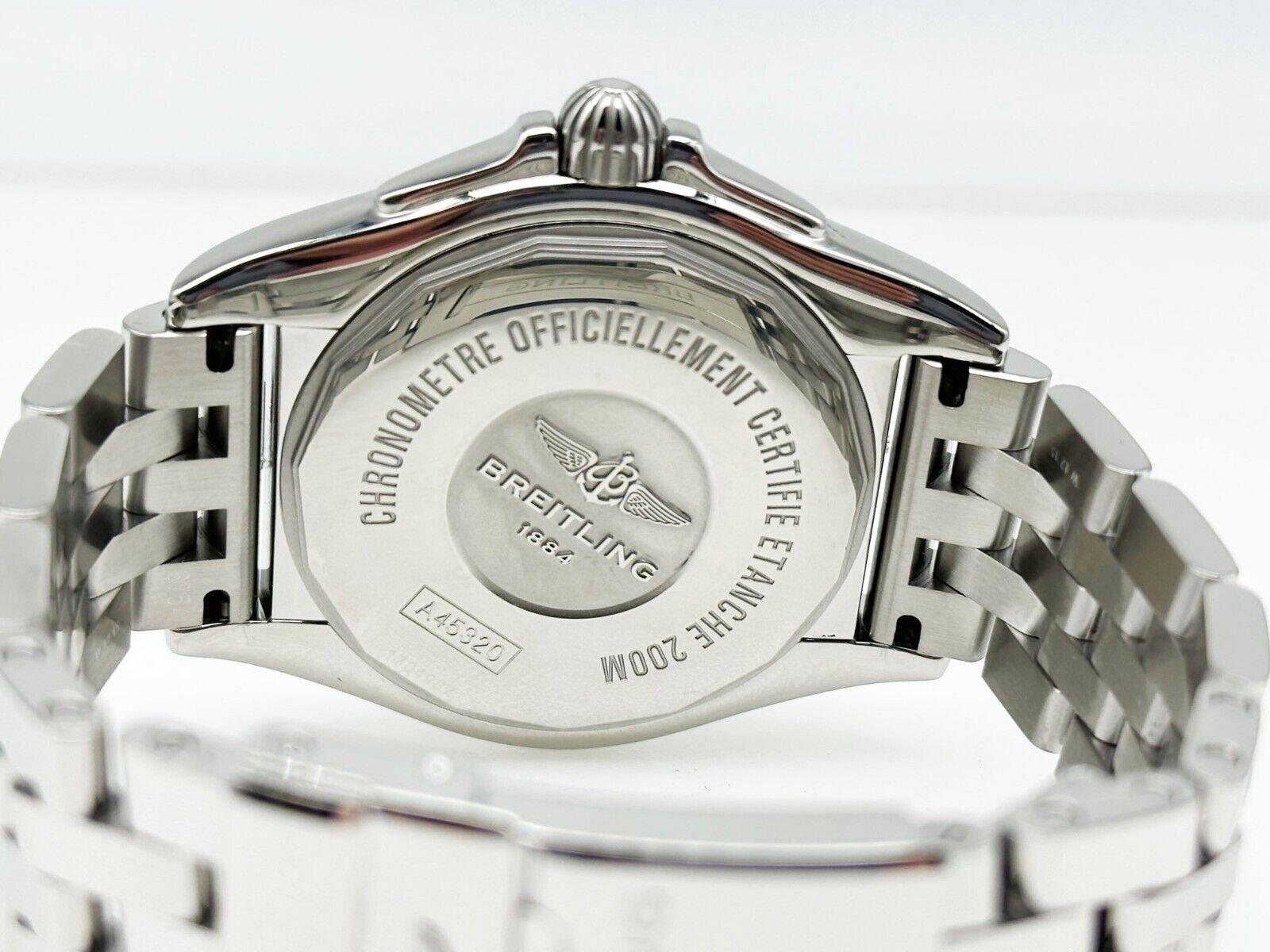 Breitling Galactic A45320 44mm Day Date Blue Automatic Steel Box Paper 2016 1
