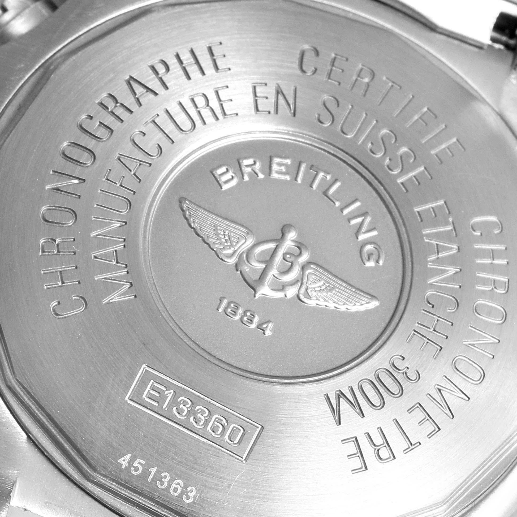 Breitling Aeromarine Avenger Chronograph Titanium Men's Watch E13360 In Excellent Condition In Atlanta, GA