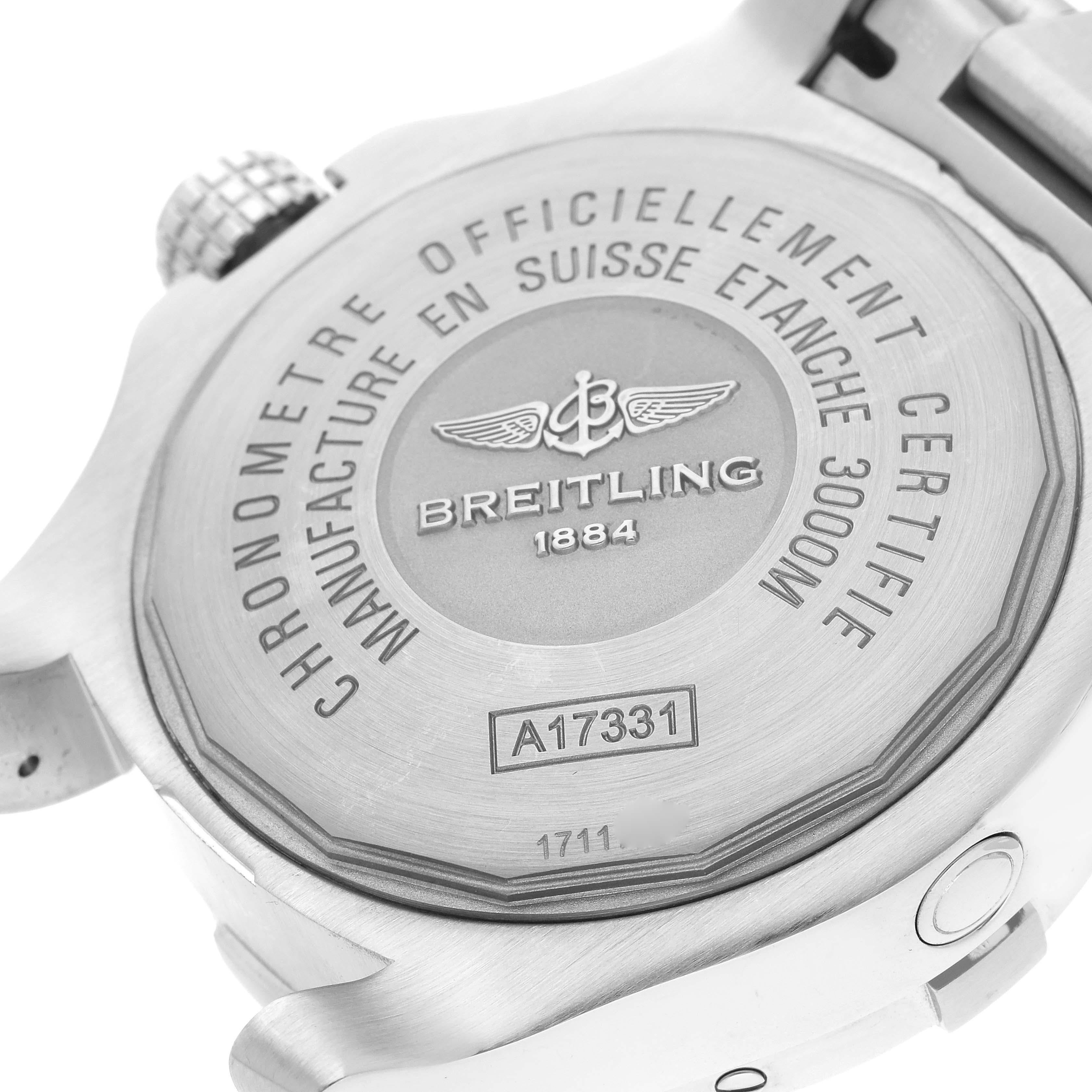 Breitling Aeromarine Avenger II 45 Seawolf Steel Mens Watch A17331 For Sale 3