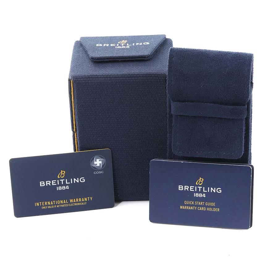 Breitling Aeromarine Avenger II GMT Blue Dial Steel Mens Watch A32395 Box Card 6