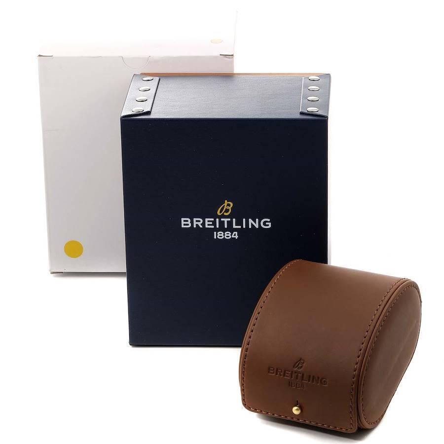 Breitling Aeromarine Avenger II GMT Blue Mother of Pearl Dial Watch A32390 Box For Sale 3