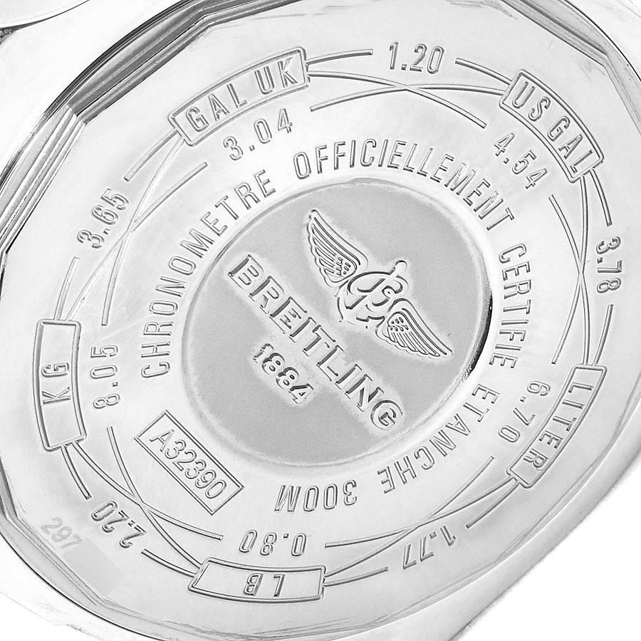 Men's Breitling Aeromarine Avenger II GMT Blue Mother of Pearl Dial Watch A32390 Box For Sale