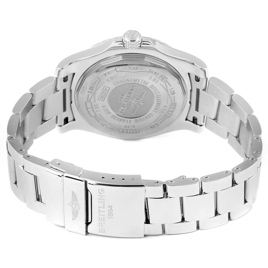 Breitling Aeromarine Avenger II GMT Blue Mother of Pearl Dial Watch A32390 Box For Sale 1