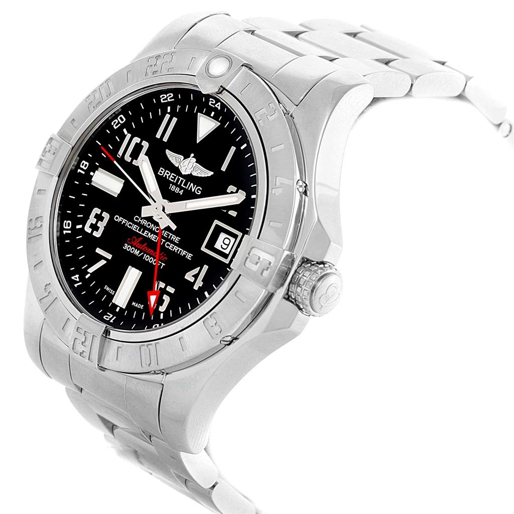 Breitling Aeromarine Avenger II GMT Men's Watch A32390 Box Papers For Sale 1