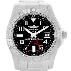 Breitling Aeromarine Avenger II GMT Men's Watch A32390 Box Papers