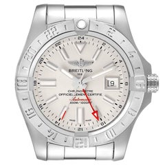 Breitling Aeromarine Avenger II GMT Steel Mens Watch A32390 Box Card